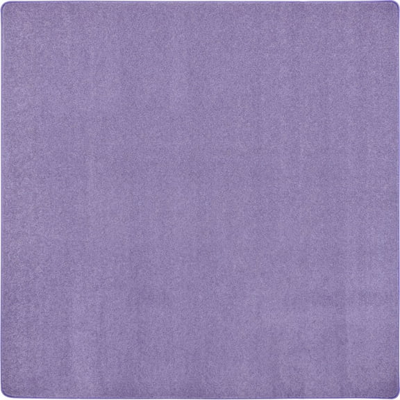 Joy Carpets Kid Essentials Just Kidding 12' x 12' Area Rug in Color Very Violet