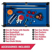 5-in- 1 Combo Game, Pool Table , Hockey, Foosball, Table Tennis, Basketball by MD Sports