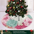 thumbnail image 6 of FMSHPON Mother's Day Beautiful Colorful Roses Flower Xmas Christmas Tree Skirt Stand Mat for Holiday Party Decoration Indoor Outdoor 48 inches, 6 of 6