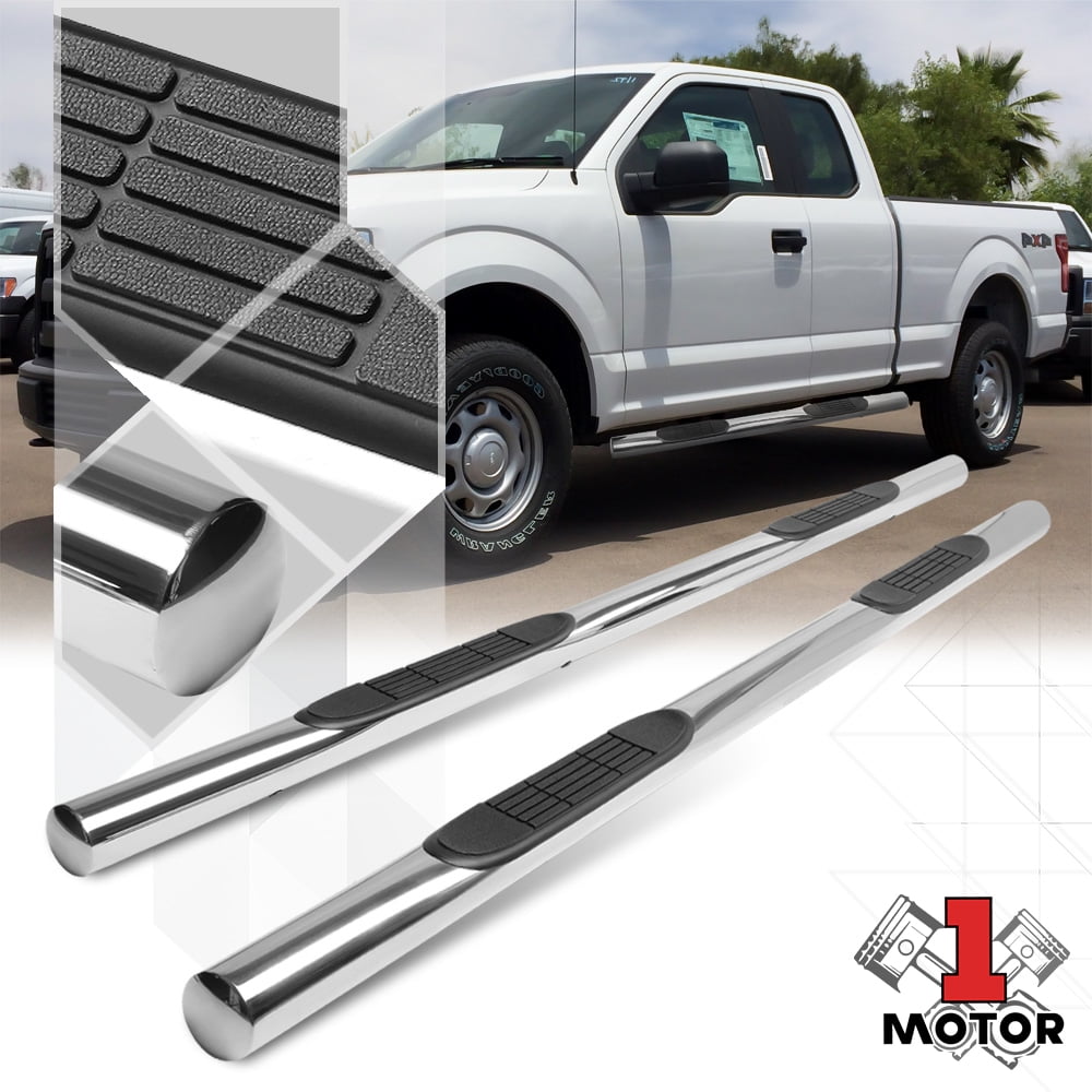 Chrome 3"Round Side Step Nerf Bar Running Board for 1520 F150/F250