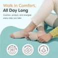 thumbnail image 3 of ZenToes Fabric Metatarsal Sleeve with Cushioned Gel Pads, Large, Beige (4 Count), 3 of 8