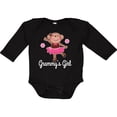 thumbnail image 3 of Inktastic Grammy Girl Ballerina Monkey Girls Long Sleeve Baby Bodysuit, 3 of 5