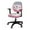 Cat Love Gray Pink, variant on SCRAWLGOD Butterfly Tie-Dye Blue Elastic Computer Office Chair Cover Comfy Easy to Install Desk Chair Cover Non-Slip Stain Resistant Rotating Chair Slipcover, 2 Piece Sets