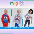thumbnail image 3 of Marvel Spidey and His Amazing Friends Spider-Man Miles Morales Ghost-Spider Fleece Pullover Hoodie and Jogger Pants Outfit Set Toddler to Little Kid, 3 of 5