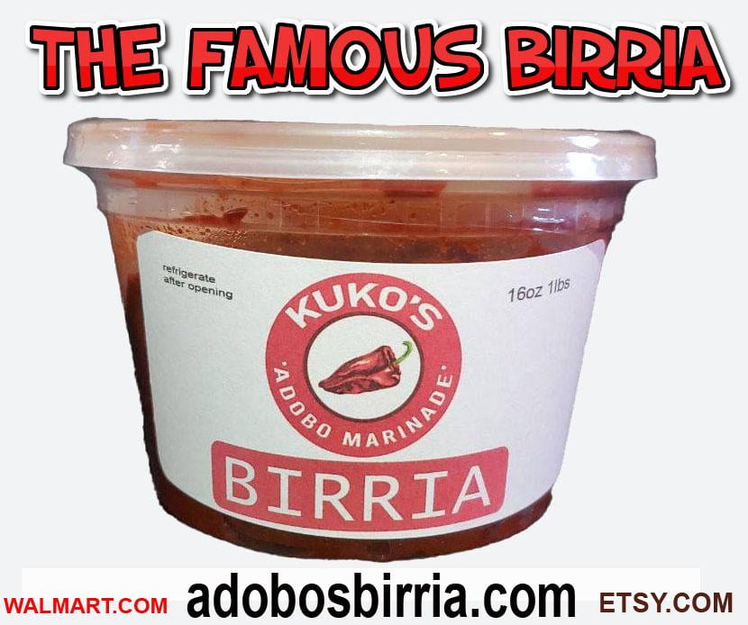 Birria Adobo marinade sauce chili paste delicious authentic original  flavors, make the famous Birria tacos Quesa birria 16oz 