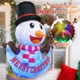 thumbnail image 3 of TCFUNDY Christmas Inflatable Snowman Outdoor Decorations with Bright LED Lights, Large Blow Up Yard Inflatables Holiday Party Inflatables for Outdoor Yard Garden Lawn Decor, 3 of 7