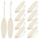 thumbnail image 1 of 10 piezas de tablas de surf de madera sin terminar, recortadas para manualidades, adornos de madera en rodajas para pintar, decoración colgante para fiestas hawaianas de verano y playa (color caqui)., 1 of 7
