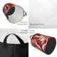 thumbnail image 2 of Balery Red Sun Flame Fox Cesta de ropa redonda con asas, impermeable, independiente, para ropa, juguetes, dormitorio y familia-Small, 2 of 6