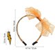 thumbnail image 2 of 80's Lace Headband Neon Earrings Fingerless Fishnet Gloves for 80's Party(Orange), 2 of 4