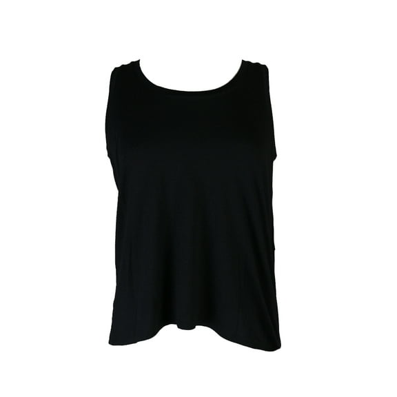 Alfani Womens Black Sleeveless High-Low Pajama Tank Top S