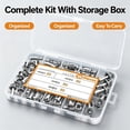 thumbnail image 5 of Button Rivet Locking Nut Assortment, Wear Petal Shaped Expansion Provides a Secure Grip in Thin Panels Ideal for Automotive Furniture DIY Repairs, 5 of 8