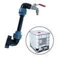 thumbnail image 4 of Adaptador de IBC, grifo de rosca de IBC, con 1 tubo y 2 conectores curvos, conector de agua de riego de jardín doméstico Latón Níquel 15mm Soledad Adaptador de grifo de tanque IBC, 4 of 9