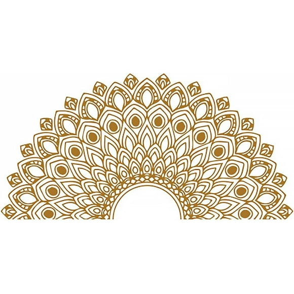 Mandala Removable Wall Sticker Home Boho Wall Decal Background Sticker Mandala in Half Wall Sticker Mandala Wall Decal Wall