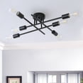 thumbnail image 6 of Aiwen Retro Metal Sputnik Semi Flush Mount Ceiling Lamp Modern Light Fixture, 6 of 9