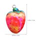 thumbnail image 2 of Houderco 10Ud Dijes De Fresa En Resina Para Manualidades Collares Pulseras Y Llaveros Decorativos, 2 of 5