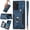 Blue, variant on Note 20 Ultra Case,Card Holder Wallet for Galaxy Note 20 Ultra 5G Case,Ring Holder Stand,RFID-Blocking,Wrist Strap,Camera Protector,Leather Protective Magnetic Flip Cover Phone Cases 2023 (Brown)
