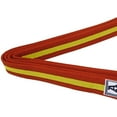 thumbnail image 2 of Premium Karate Belt, 100% Cotton Canvas Martial Arts Belt for Karate, Taekwondo & Judo, Durable, Comfortable & Secure Fit, Ideal for Training & Competition, Orange/Yellow, Size 2-89 Inches, 2 of 5