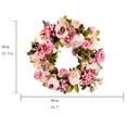 thumbnail image 6 of Clearance! Fenull Spring Home Wreath Peony Wreath Door Artificial Wreath Decoration Round Home Decor, Artificial Flowers for Outdoors Clearance Sale, 1Pc Garland, 6 of 7