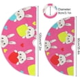 thumbnail image 3 of GZHJMY Easter Bunny Christmas Tree Skirt 48", Easter Tree Skirt Double Layers Polyester Easter Tree Skirt for Easter Holiday Party Decoration, 3 of 6