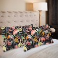 thumbnail image 1 of YUSDECOR Housse de Coussin Crânes Colorés 20x30 Pouces, Ensemble de 2, 1 of 3