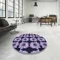 thumbnail image 4 of Ahgly Company Machine Washable Indoor Rectangle Transitional Blue Area Rugs, 2' x 5', 4 of 7