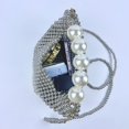 thumbnail image 4 of Xiao Hua Bolso de hombro tejido para mujer, bolso de mano y neceser, elegante bolso de playa de verano, 14 x 11 x 15 cm (plateado)., 4 of 5