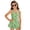 Green and Blue - Shamrock Rainbow, variant on DISNIMO Jamaican Flag Print Girls Swimsuits Palm Tree Print One Piece Swimwear with Skirt Sleeveless Bathing Suit U Neck Swim Dress for Kids Girls