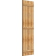 thumbnail image 2 of 21 1/2"W X 72"H Timbercraft Four 5 3/8" Boards Joined Board-N-Batten Shutters, Rough Sawn Western Red Cedar (Per Pair), 2 of 13