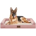 thumbnail image 1 of Cama ortopédica grande para perros NANUYA 97x71 cm impermeable rosa, 1 of 7