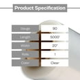 thumbnail image 5 of PSBM Machine Stretch Wrap 19.7" x 5000' 1 Roll 90 Gauge Clear Plastic Cast Shrink Film for Moving Packing Pallets, 5 of 5