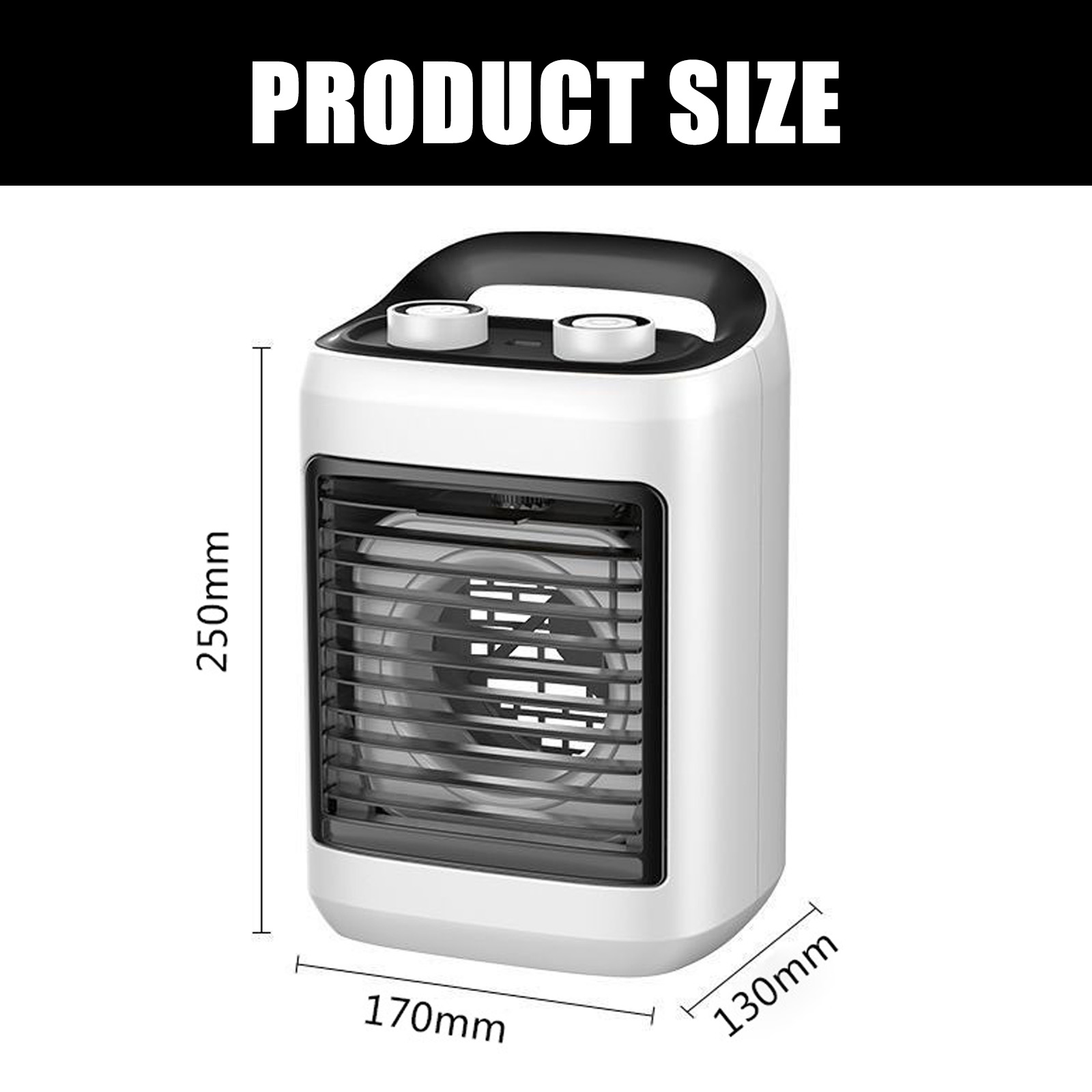 Rechargeable Compact Rechargeable Cooling Fan 180ml Ice Bag Technology 3 Adjustable Speeds For Home Vehicles Indoor Use