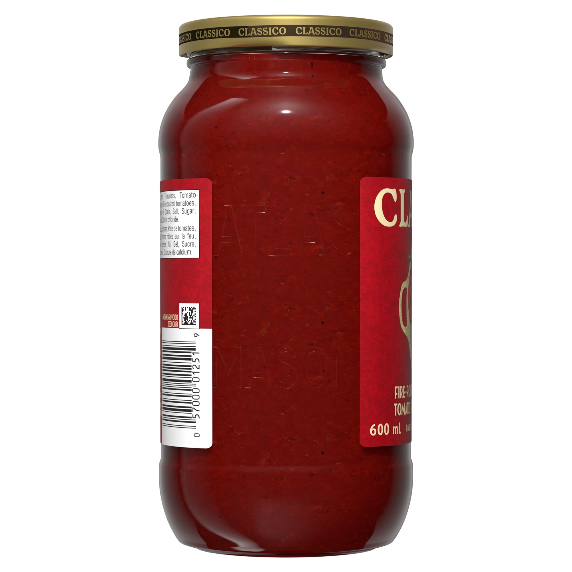Classico Fire Roasted Tomato Garlic 600ML, Spreads, Classico Fire Roasted Tomato Garlic 600ML