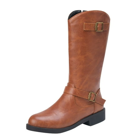 

GHSOHS Cowboy Boots for Women Tall Boots Ankle Boots Shoes Women s Ankle Boots & Booties Women Shoes Knee Long Boots Thick High Heels Over Knee Pleated Suede Boots Western Cowgirl Boots Size 39