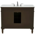 thumbnail image 2 of Elegant Kitchen and Bath 42 inch Single Bathroom vanity in Antique White, 2 of 7