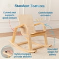 thumbnail image 5 of ECR4Kids Bentwood Reading Rocking Chair with Armrests, Montessori Furniture, Natural, 5 of 9