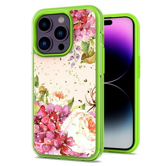 Karat Series Hybrid Case for iPhone 14 - Flower