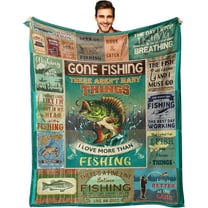 Fishing Gifts for Men, Fishing Gifts, Gifts for Men Who Love Fishing, Fishing Gifts for Men Unique, Fisherman Gifts, Fishing Gifts for Boy/Dad/Women, Fishing Stuff, Fishing Blankets 50" X 60"