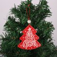 thumbnail image 6 of HongHeng Christmas Clearance Under $5.00 Christmas Red Decorative Pendant Made of Wood Suitable for Christmas Tree Doors and Fireplaces, 6 of 6