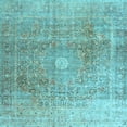 thumbnail image 1 of Ahgly Company Indoor Square Persian Light Blue Traditional Area Rugs, 4' Square, 1 of 4