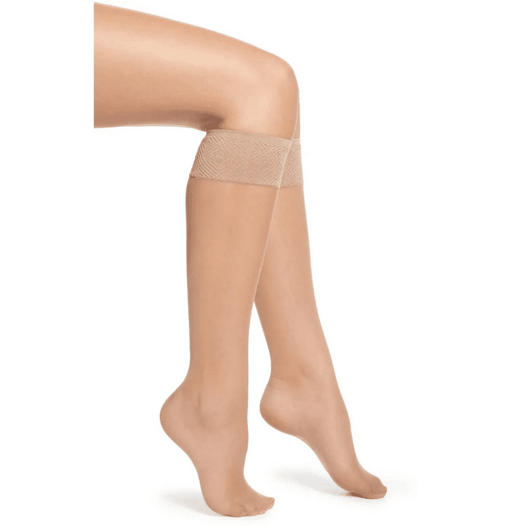 Spanx Sheer Hi-Knee Socks - Two Pack! S3 One Size