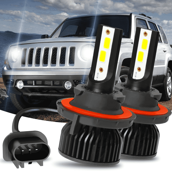 For Jeep Patriot 2007-2011 2012 2013 2014 2015 2016 2017 Luces Fuertes Para Coche Faro Faros Antiniebla LED Bulbs