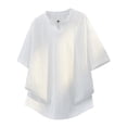 thumbnail image 4 of M-5X Plus Size Mens Big & Tall T-Shirts Summer Short Sleeve Shirts for Men Pullover V Neck Heavyweight Tees Tops Fathers Gifts, 4 of 5