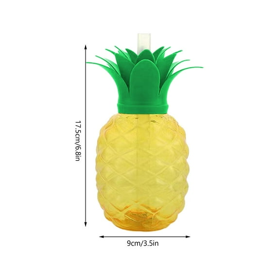 Boutique Kitchen Clearance Sales Cup Pineapple Cup PET Tea Cup Cute Beverage Juice Shake Plastic Cup