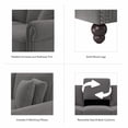 thumbnail image 6 of Stockton 127W U Couch with Reversible Chaise in French Gray Herringbone Fabric, 6 of 7