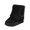 Black, variant on Women's Versatile Plus Size Fleece Lined Warm Round Toe Comfortable Winter Snow Boots For Daily Wear And Comfort Style