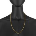 thumbnail image 4 of 2.4mm 14k Yellow Gold Plated Twisted Rope Chain Necklace, 24 inches, 4 of 7