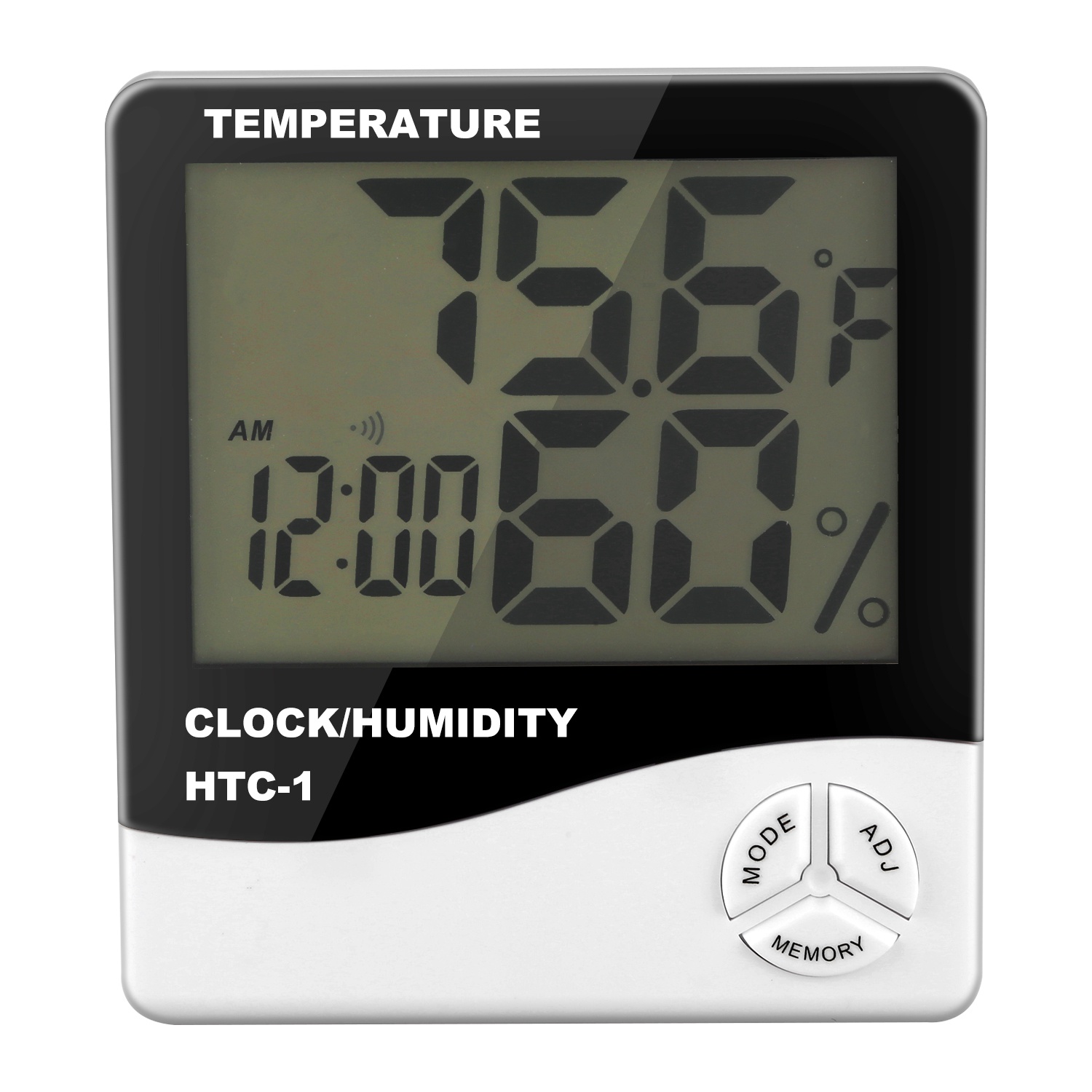 Digital LCD Indoor Temperature Thermometer Hygrometer Weather Clock