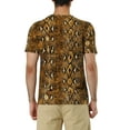thumbnail image 3 of Lars Amadeus Men's Short Sleeves Round Neck Leopard Prints T-shirt, 3 of 6