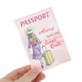 thumbnail image 3 of Unique Bargains 1 Pc Passport Holder Woman Figure Pattern Passport Sleeve Pink, 3 of 5