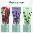 thumbnail image 2 of UniVerse Binca Vidou Reed Diffuser Set of 3, Lavender, Rose, Vanilla Aromatherapy Oil Diffusers for Bedroom, Living Room, Office, Gift & Stress Relief, 50ml x 3, 2 of 6